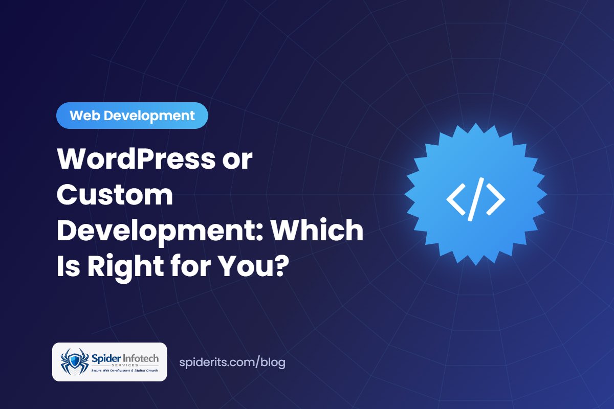 WordPress or Custom Development: Which Is Right for You? — Spider Infotech Services blog