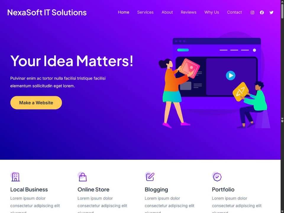 IT & Software Company website demo (SITS-CO02)