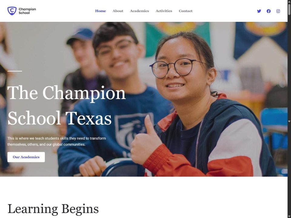 School & College website demo (SITS-ED01)